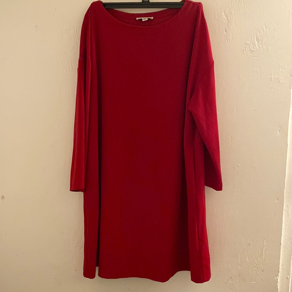 Halston red dress